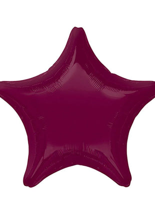 Globo con forma de estrella de bayas y anagrama de 18 pulgadas
