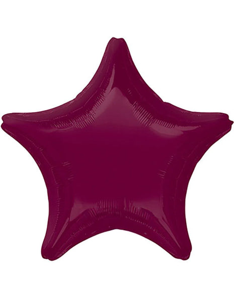 Globo con forma de estrella de bayas y anagrama de 18 pulgadas