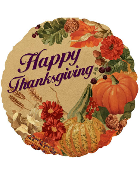18in Value Plus Traditional Thanksgiving Balloon