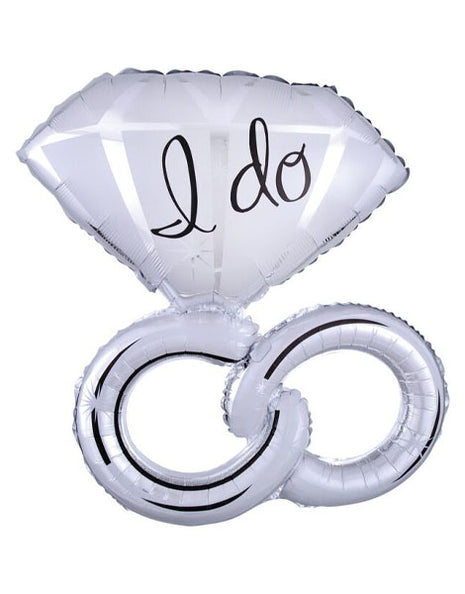 30in Anagram I Do Wedding Rings Balloon - Joker Party Supply