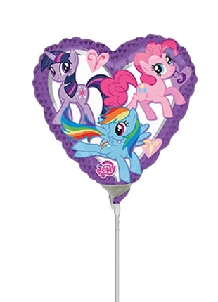 Globo de corazón de My Little Pony con anagrama de 14 pulgadas (se requiere sellado térmico)