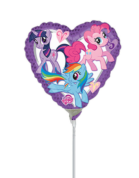 Globo de corazón de My Little Pony con anagrama de 14 pulgadas (se requiere sellado térmico)