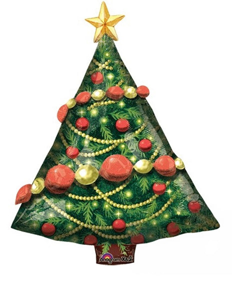 32in Anagram Christmas Tree Garland Balloon - Joker Party Supply