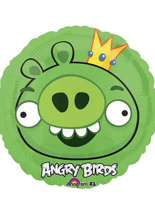 Globo verde de Angry Birds con anagrama de 18 pulgadas