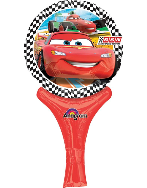 12in Anagram Cars Inflate-A-Fun Balloon - Joker Party Supply