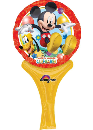 12in Anagram Mickey Mouse Inflate-a-Fun Balloon - Joker Party Supply