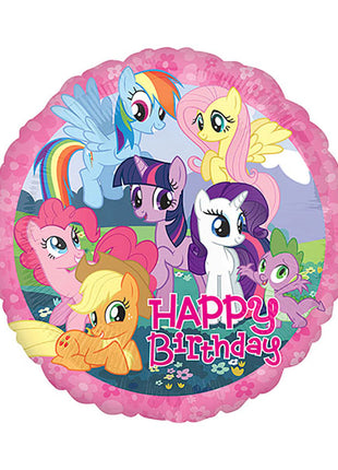 Globo de feliz cumpleaños de My Little Pony con anagrama de 18 pulgadas
