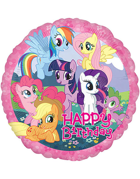 Globo de feliz cumpleaños de My Little Pony con anagrama de 18 pulgadas