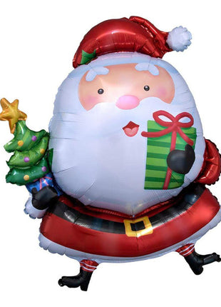 37in Anagram Christmas Santa With Tree Balloon - Joker Party Supply