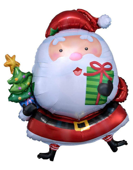 37in Anagram Christmas Santa With Tree Balloon - Joker Party Supply