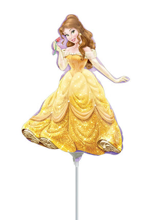 Globo de la Princesa Bella con anagrama de 14 pulgadas (se requiere sellado térmico)