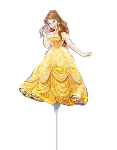 Globo de la Princesa Bella con anagrama de 14 pulgadas (se requiere sellado térmico)