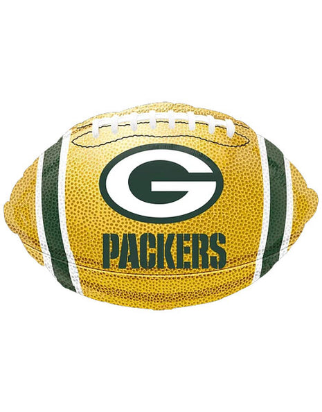 Globo de fútbol americano de los Green Bay Packers con anagrama de 18 pulgadas