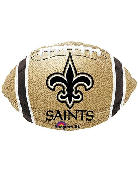 Globo de fútbol americano de los New Orleans Saints con anagrama de 18 pulgadas
