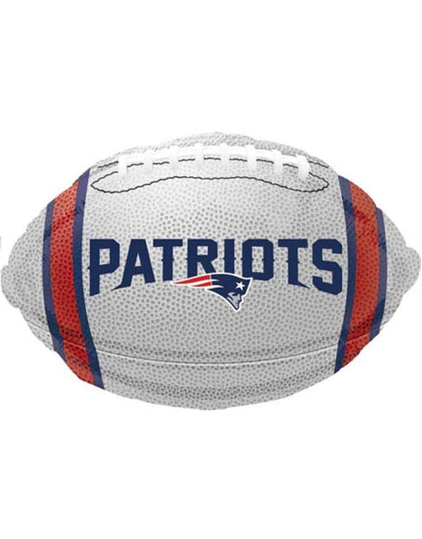Globo de fútbol americano de los New England Patriots con anagrama de 18 pulgadas