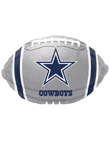 Globo de fútbol americano de los Dallas Cowboys con anagrama de 18 pulgadas