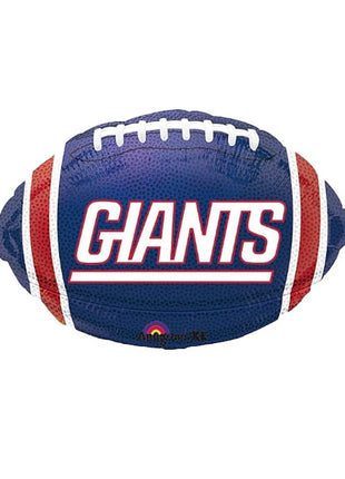 Globo de fútbol americano de los New York Giants con anagrama de 18 pulgadas
