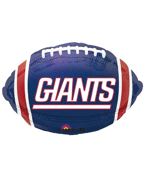 Globo de fútbol americano de los New York Giants con anagrama de 18 pulgadas
