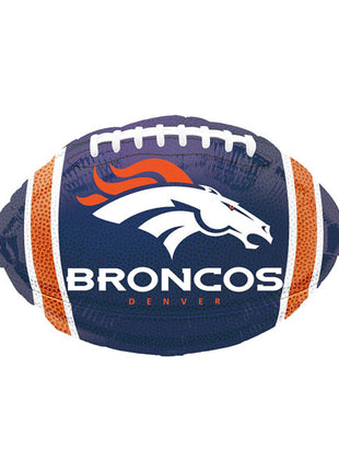 Globo de fútbol americano de los Denver Broncos con anagrama de 18 pulgadas