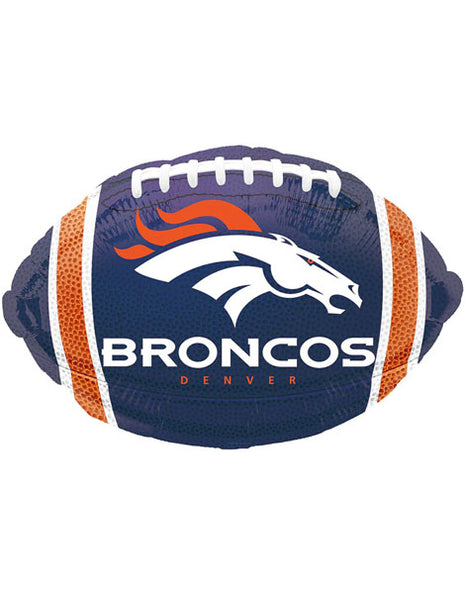 Globo de fútbol americano de los Denver Broncos con anagrama de 18 pulgadas