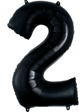 34in Anagram Black Number 2 Balloon - Joker Party Supply
