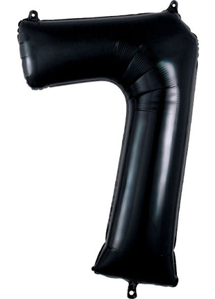 34in Anagram Black Number 7 Balloon - Joker Party Supply