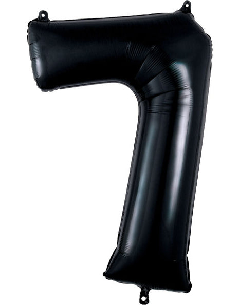 34in Anagram Black Number 7 Balloon - Joker Party Supply