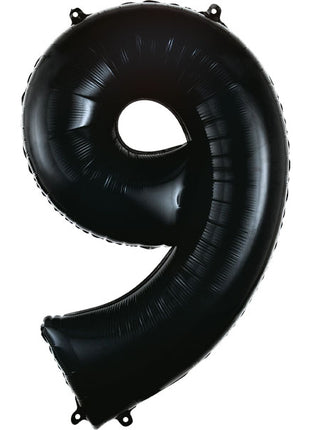 34in Anagram Black Number 9 Balloon - Joker Party Supply