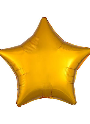 Globo de estrella dorada con anagrama de 18 pulgadas