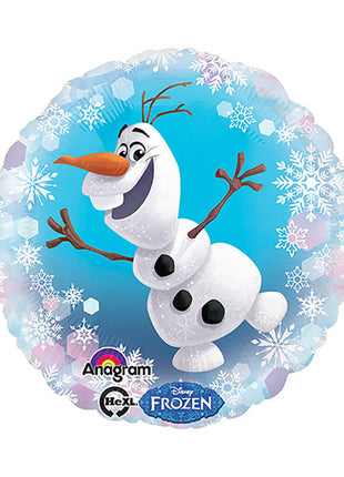 Globo de Olaf con anagrama de Frozen de 18 pulgadas