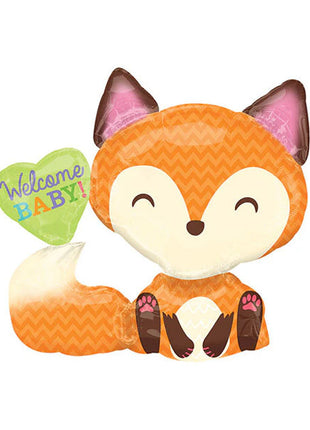 28in Anagram Welcome Baby Fox Balloon - Joker Party Supply
