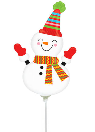 14in Anagram Smiley Snowman Balloon (Heat Seal Required)
