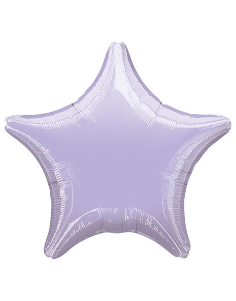 Globo con anagrama de estrella lila de 18 pulgadas