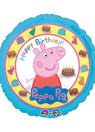 18in Anagram Peppa Pig Happy Birthday Balloon