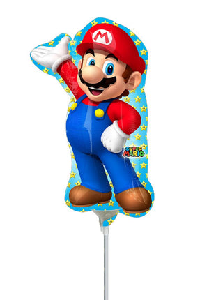 Globo de Super Mario Bros. de 14 pulgadas con anagrama (requiere sellado térmico)