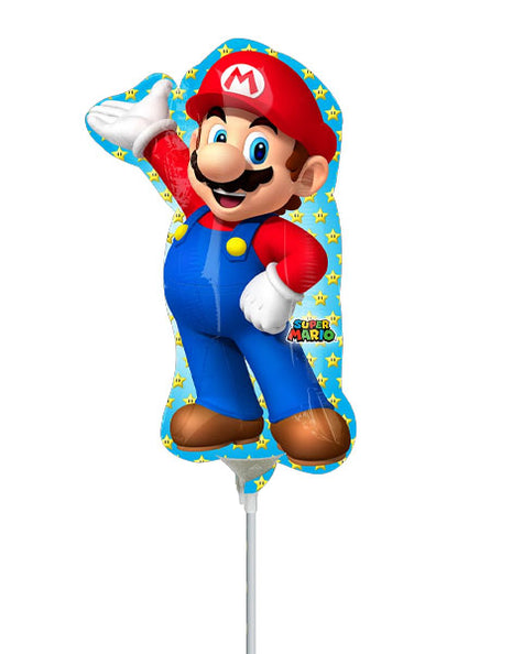 Globo de Super Mario Bros. de 14 pulgadas con anagrama (requiere sellado térmico)
