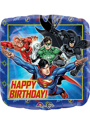 18in Anagram justice League Happy Birthday Balloon