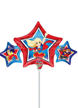 Globo de 14 pulgadas con anagrama de DC Super Hero Girls (se requiere sellado térmico)