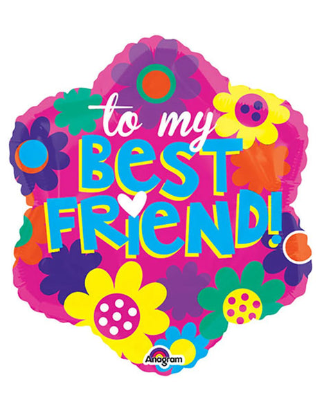 18in Anagram My Best Friend Balloon