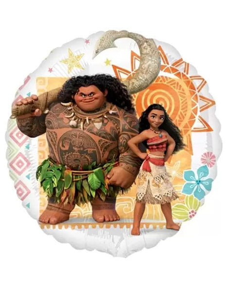 Globo de Moana con anagrama de 18 pulgadas