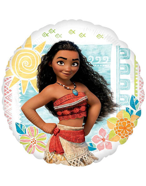 Globo de Moana con anagrama de 18 pulgadas