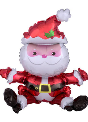 21in Anagram Air-Filled Sitting Santa Balloon - Joker Party Supply