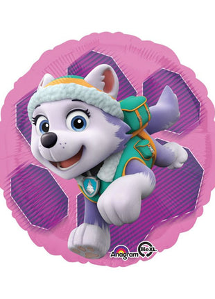 Globo de Skye/Everest de la Patrulla Canina con anagrama de 18 pulgadas