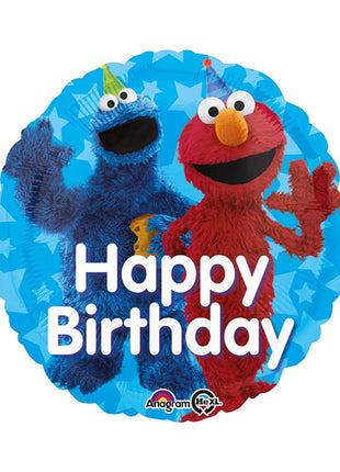 18in Anagram Sesame Street Happy Birthday Balloon