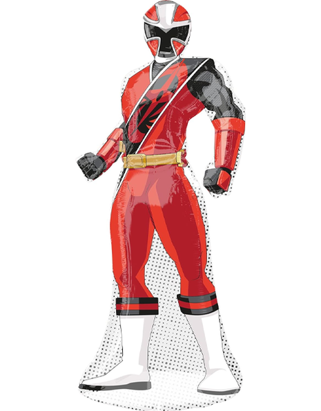 42in Anagram Power Rangers Ninja Steel Red Ranger Balloon - Joker Party Supply