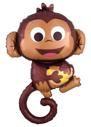 36in Anagram Happy Monkey Balloon - Joker Party Supply