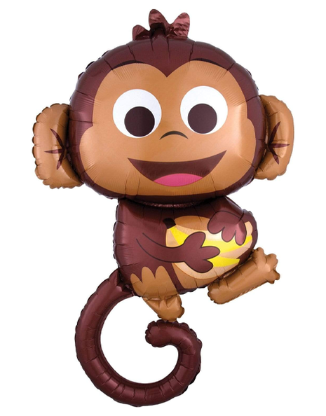 36in Anagram Happy Monkey Balloon - Joker Party Supply
