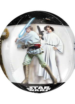 16in Anagram See-Thru Star Wars Classic Orbz Balloon - Joker Party Supply