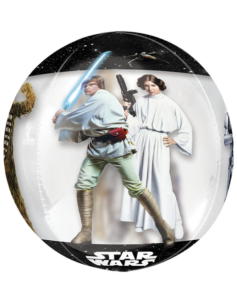 16in Anagram See-Thru Star Wars Classic Orbz Balloon - Joker Party Supply