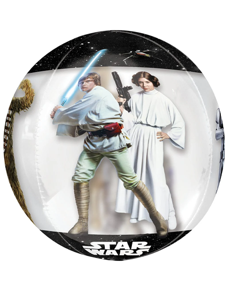 16in Anagram See-Thru Star Wars Classic Orbz Balloon - Joker Party Supply